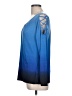 Jennifer Lopez Blue Long Sleeve Top Size L - photo 5