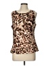 Halston Brown Sleeveless Top Size L - photo 1
