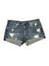 Blank NYC Stars Blue Denim Shorts Size 27 waist - photo 1