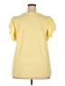 Notations Yellow Short Sleeve Top Size 3X - photo 2