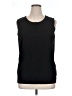 August Silk Black Sleeveless Top Size 1X - photo 1