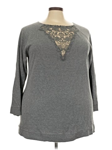 Roaman's 3/4 Sleeve T-Shirt (view 1)