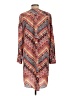 Antonio Melani 100% Polyester Chevron-herringbone Brown Orange Casual Dress Size 10 - photo 2