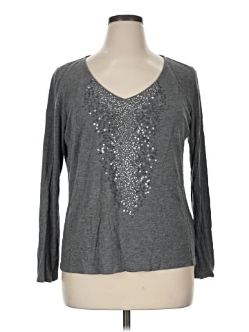 Apt. 9 Long Sleeve Top (view 1)