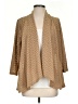 Kasper Chevron-herringbone Tan Cardigan Size S - photo 1