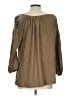 Akemi + Kin 100% Cotton Brown 3/4 Sleeve Blouse Size L - photo 2