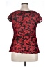Hot Tempered 100% Polyester Red Short Sleeve Blouse Size 1X - photo 2