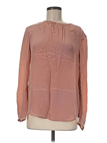 L.K. Bennett Long Sleeve Silk Top (view 1)