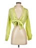 Love J Green Long Sleeve Blouse Size S - photo 1