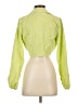 Love J Green Long Sleeve Blouse Size S - photo 2