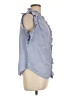 Cupio Blue Sleeveless Button-Down Shirt Size L - photo 4