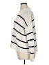 Nordstrom 100% Linen Stripes Ivory Pullover Sweater Size XL - photo 5