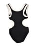 STAUD Graphic Black One Piece Swimsuit Size S - photo 1
