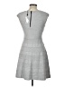 Milly Chevron-herringbone Gray Casual Dress Size L - photo 2