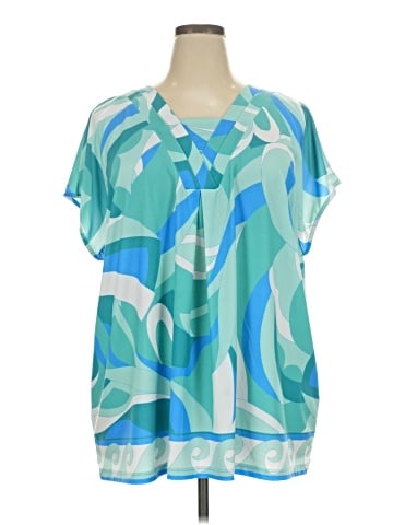 Ulla Popken Short Sleeve Blouse (view 1)