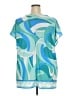 Ulla Popken Blue Teal Short Sleeve Blouse Size 20 - photo 2
