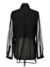 Lush 100% Polyester Black Long Sleeve Blouse Size L - photo 2