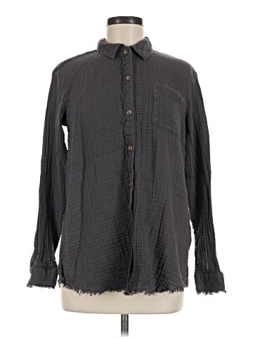 Natural Reflections Long Sleeve Button-Down Shirt (view 1)