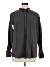 Natural Reflections 100% Cotton Houndstooth Gray Long Sleeve Button-Down Shirt Size M - photo 1