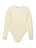Zara Solid Ivory Bodysuit Size M - photo 1