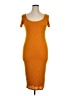 Popular Basics Orange Casual Dress Size XL - photo 1