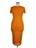 Popular Basics Orange Casual Dress Size XL - photo 2