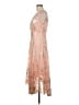 Connected Apparel 100% Polyester Pink Cocktail Dress Size 8 - photo 5