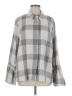 Lane Bryant Checkered-gingham Gray 3/4 Sleeve Blouse Size 18 - photo 1