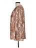 Nine West 100% Polyester Snake Print Brown Long Sleeve Blouse Size L - photo 5