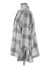 Lane Bryant Checkered-gingham Gray 3/4 Sleeve Blouse Size 18 - photo 5