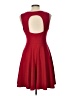Soprano Solid Red Cocktail Dress Size L - photo 2