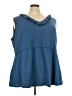 BLOOMCHIC Blue Sleeveless Top Size 28 - photo 1