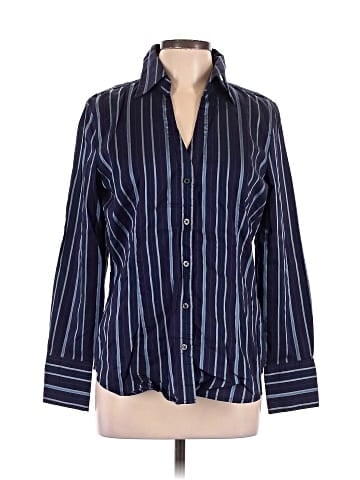 Express Design Studio Long Sleeve Button-Down Shirt (view 1)