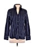 Express Design Studio Stripes Blue Long Sleeve Button-Down Shirt Size L - photo 1