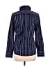 Express Design Studio Stripes Blue Long Sleeve Button-Down Shirt Size L - photo 2