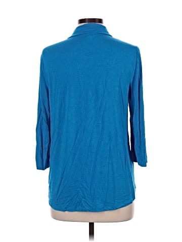 Calvin Klein 3/4 Sleeve Button-Down Shirt (view 2)