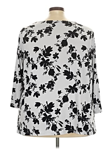 Liz Claiborne 3/4 Sleeve T-Shirt (view 2)