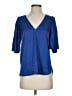 Rebecca Taylor Blue Short Sleeve Blouse Size S - photo 1