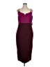 Express Color Block Burgundy Cocktail Dress Size XL - photo 1