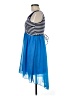 Speechless Color Block Blue Casual Dress Size 8 - photo 5