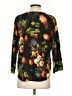 The Odells 100% Rayon Floral Black 3/4 Sleeve Blouse Size S - photo 2