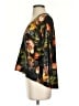 The Odells 100% Rayon Floral Black 3/4 Sleeve Blouse Size S - photo 5