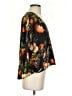 The Odells 100% Rayon Floral Black 3/4 Sleeve Blouse Size S - photo 4