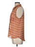Mine 100% Polyester Stripes Red Sleeveless Blouse Size L - photo 5