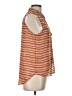 Mine 100% Polyester Stripes Red Sleeveless Blouse Size L - photo 4