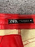 Zara 100% Polyester Red Casual Pants Size M - photo 7