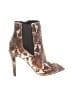 Neiman Marcus Animal Print Brown Ankle Boots Size 6 - photo 1