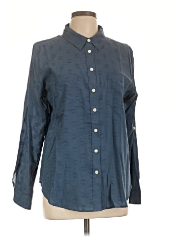 Ann Taylor Long Sleeve Button-Down Shirt (view 1)