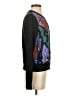 Carolina Herrera 100% Viscose Floral Black Cardigan Size S - photo 4