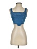 Olivaceous Blue Sleeveless Top Size S - photo 1